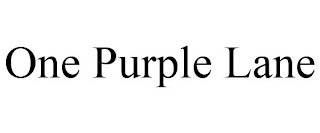 ONE PURPLE LANE