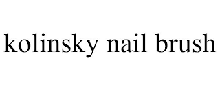 KOLINSKY NAIL BRUSH