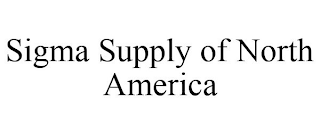 SIGMA SUPPLY OF NORTH AMERICA