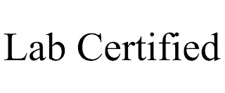 LAB CERTIFIED