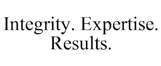 INTEGRITY. EXPERTISE. RESULTS.