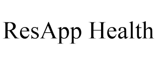 RESAPP HEALTH