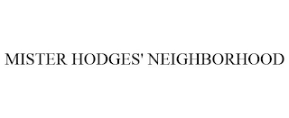 MISTER HODGES' NEIGHBORHOOD