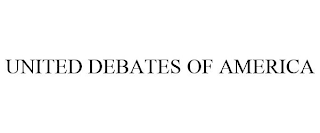 UNITED DEBATES OF AMERICA