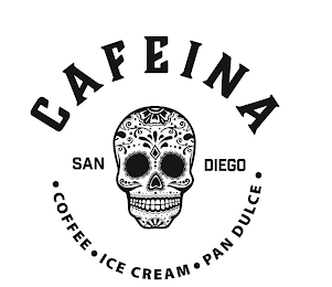 CAFEINA SAN DIEGO · COFFEE · ICE CREAM · PAN DULCE ·