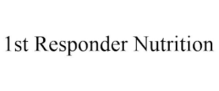 1ST RESPONDER NUTRITION