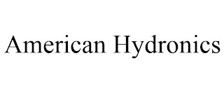 AMERICAN HYDRONICS