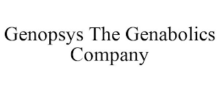 GENOPSYS THE GENABOLICS COMPANY