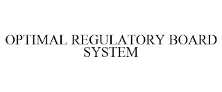 OPTIMAL REGULATORY BOARD SYSTEM