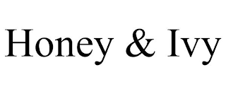 HONEY & IVY