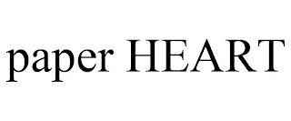 PAPER HEART