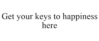 GET YOUR KEYS TO HAPPINESS HERE