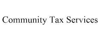 COMMUNITY TAX SERVICES