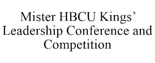 MISTER HBCU KINGS' LEADERSHIP CONFERENCE AND COMPETITION