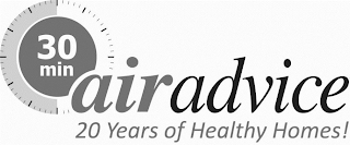 30 MIN AIR ADVICE 20 YEARS OF HEALTHY HOMES!