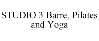 STUDIO 3 BARRE, PILATES AND YOGA