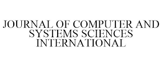 JOURNAL OF COMPUTER AND SYSTEMS SCIENCES INTERNATIONAL