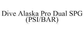 DIVE ALASKA PRO DUAL SPG (PSI/BAR)