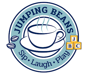 JUMPING BEANS SIP · LAUGH · PLAY JBC