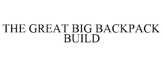 THE GREAT BIG BACKPACK BUILD