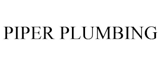 PIPER PLUMBING