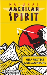 NATURAL AMERICAN SPIRIT HELP PROTECT OUR MOUNTAINS TOBACCO INGREDIENTS: TOBACCO & WATER