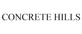 CONCRETE HILLS