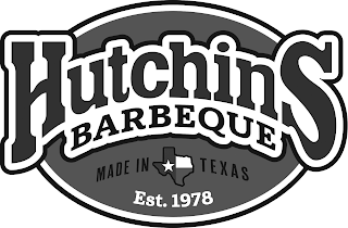 HUTCHINS BARBEQUE MADE IN TEXAS EST. 1978