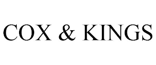 COX & KINGS