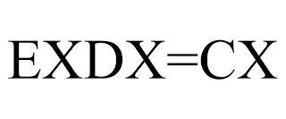 EXDX=CX