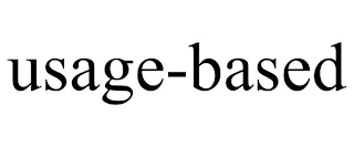 USAGE-BASED