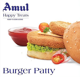 AMUL HAPPY TREATS READY TO COOK & SERVE BURGER PATTY