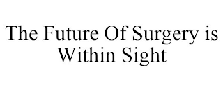 THE FUTURE OF SURGERY IS WITHIN SIGHT