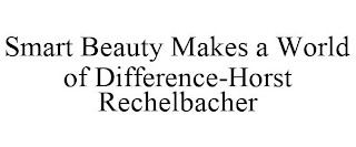 SMART BEAUTY MAKES A WORLD OF DIFFERENCE-HORST RECHELBACHER