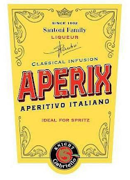 SINCE 1902 SANTONI FAMILY LIQUEUR STEFANO SANTONI CLASSICAL INFUSION APERIX APERITIVO ITALIANO IDEAL FOR SPRITZ KNIGHT GABRIELLO