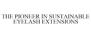 THE PIONEER IN SUSTAINABLE EYELASH EXTENSIONS