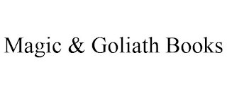 MAGIC & GOLIATH BOOKS