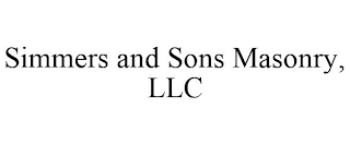 SIMMERS AND SONS MASONRY, LLC