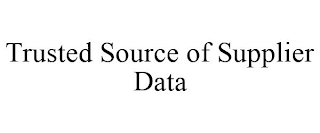 TRUSTED SOURCE OF SUPPLIER DATA