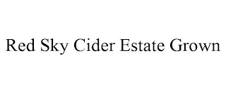 RED SKY CIDER ESTATE GROWN