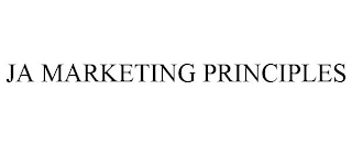 JA MARKETING PRINCIPLES