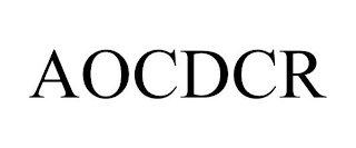 AOCDCR