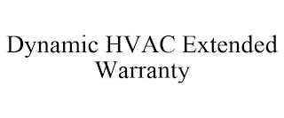 DYNAMIC HVAC EXTENDED WARRANTY