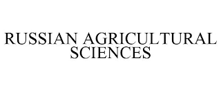 RUSSIAN AGRICULTURAL SCIENCES