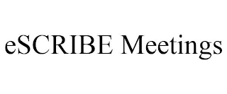 ESCRIBE MEETINGS