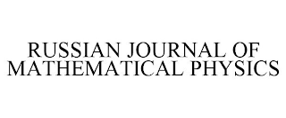 RUSSIAN JOURNAL OF MATHEMATICAL PHYSICS