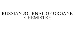 RUSSIAN JOURNAL OF ORGANIC CHEMISTRY