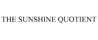 THE SUNSHINE QUOTIENT