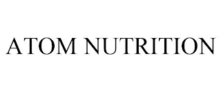 ATOM NUTRITION