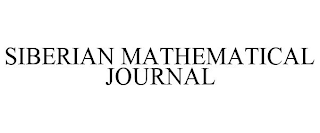 SIBERIAN MATHEMATICAL JOURNAL